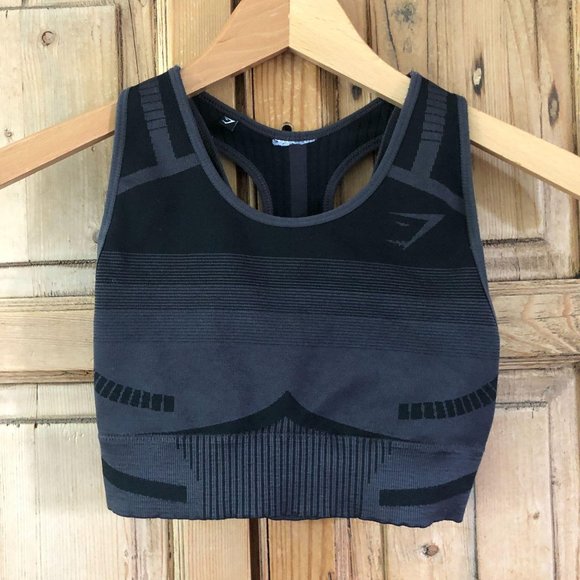 Gymshark Other - Gymshark Sports Bra XS Black Gray